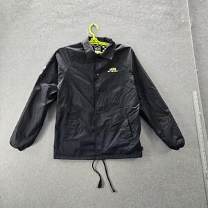 Vans Men Jacket SMALL Black Graphic Print Spongebob Rainbow Coach‎ Jacket